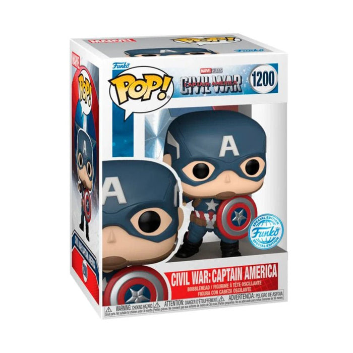 Funko Pop! Civil War - Captain America 1200 - Pop Hero