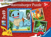 Pokémon Kinderpuzzle – Glumanda, Bisasam & Schiggy | Premium Puzzle (3x49 Teile)