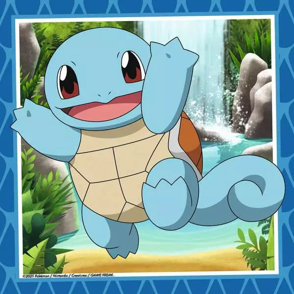 Pokémon Kinderpuzzle – Glumanda, Bisasam & Schiggy | Premium Puzzle (3x49 Teile)