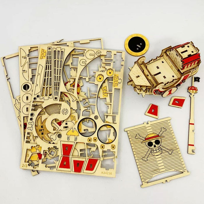 One Piece – Book Nook Wa-Gu-Mi "Thousand Sunny" | DIY Holzmodell