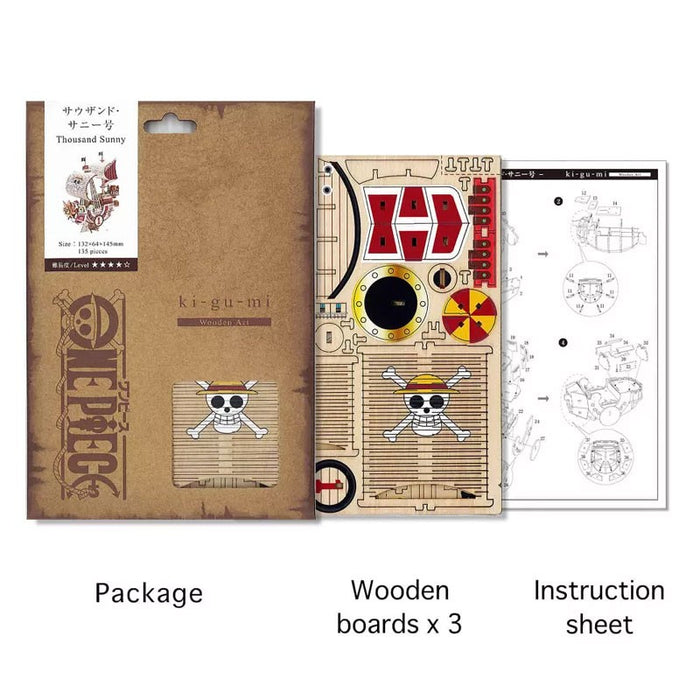 One Piece – Book Nook Wa-Gu-Mi "Thousand Sunny" | DIY Holzmodell