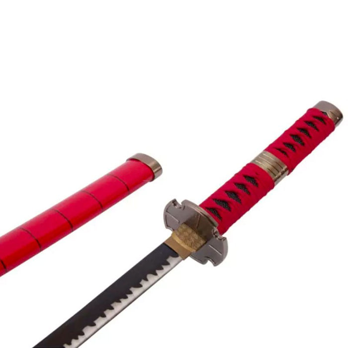One Piece – Deko Katana - Zoro Sandai Kitetsu Edition | Stahlklinge | Rot