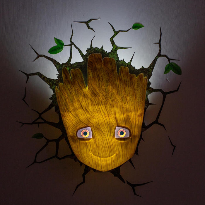 Marvel Guardians of the Galaxy – Baby Groot 3D LED Wand-Nachtlicht | Deko Lampe