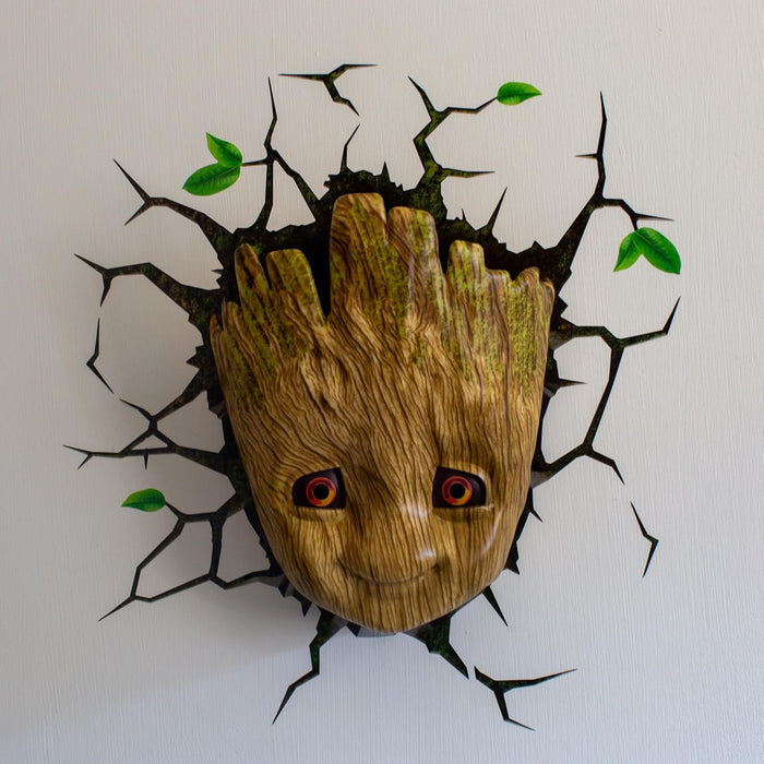 Marvel Guardians of the Galaxy – Baby Groot 3D LED Wand-Nachtlicht | Deko Lampe