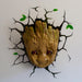 Marvel Guardians of the Galaxy – Baby Groot 3D LED Wand-Nachtlicht | Deko Lampe