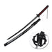 Bleach – Deko Katana Ichigo Kurosaki Zangetsu Edition | Stahlklinge | Schwarz-Rot