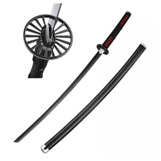 Demon Slayer – Katana Deko Schwert Tanjiro Kamado Nichirin Edition | Stahlklinge | Schwarz