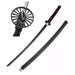 Demon Slayer – Katana Deko Schwert Tanjiro Kamado Nichirin Edition | Stahlklinge | Schwarz