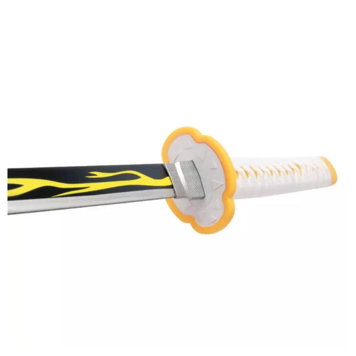 Demon Slayer – Katana Deko Schwert Zenitsu Agatsuma Nichirin Edition | Stahlklinge | Weiß-Gelb