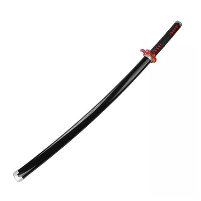 Demon Slayer – Katana Deko Schwert Tanjiro Kamado Nichirin Edition | Stahlklinge | Schwarz-Silber