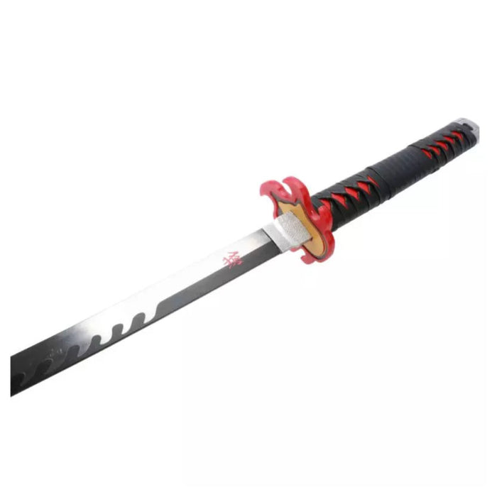 Demon Slayer – Katana Deko Schwert Tanjiro Kamado Nichirin Edition | Stahlklinge | Schwarz-Silber