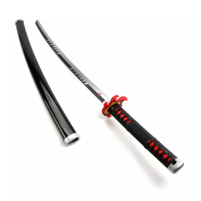 Demon Slayer – Katana Deko Schwert Tanjiro Kamado Nichirin Edition | Stahlklinge | Schwarz-Silber