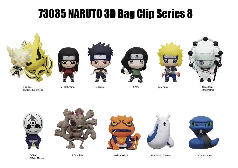 Naruto Shippuden – Series 8 3D Foam Bag Clip | Blind Box