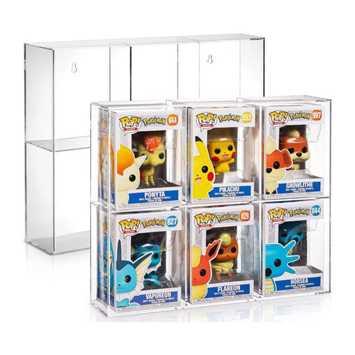 Evoretro Acryl Display Case für 6 Funko Pops | Transparentes Sammler-Case