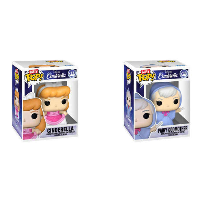 Funko Bitty POP! Disney - Display mit 2 Vinyl Figuren Cinderella's Castle