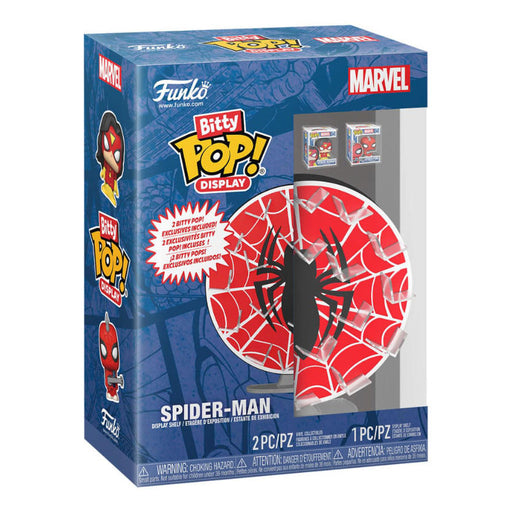 Funko Bitty POP! Marvel - Display mit 2 Vinyl Figuren Spider-Man Web