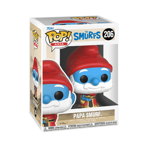 Funko Pop! Die Schlümpfe – Papa Smurf #206 | Exklusive ASIA Vinyl Figur