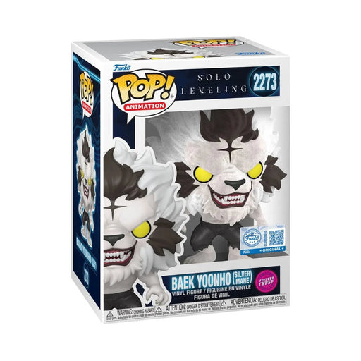 Funko Pop! Solo Leveling – Baek Yoonho (Silver Mane) (Flocked Chase) #2273 | Exklusive Vinyl Figur