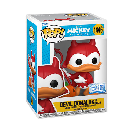 Funko Pop! Disney – Devil Donald with Pumpkin #1446 | Vinyl Figur