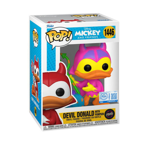 Funko Pop! Disney – Devil Donald (Black Light Chase) #1446 | Exklusive Vinyl Figur