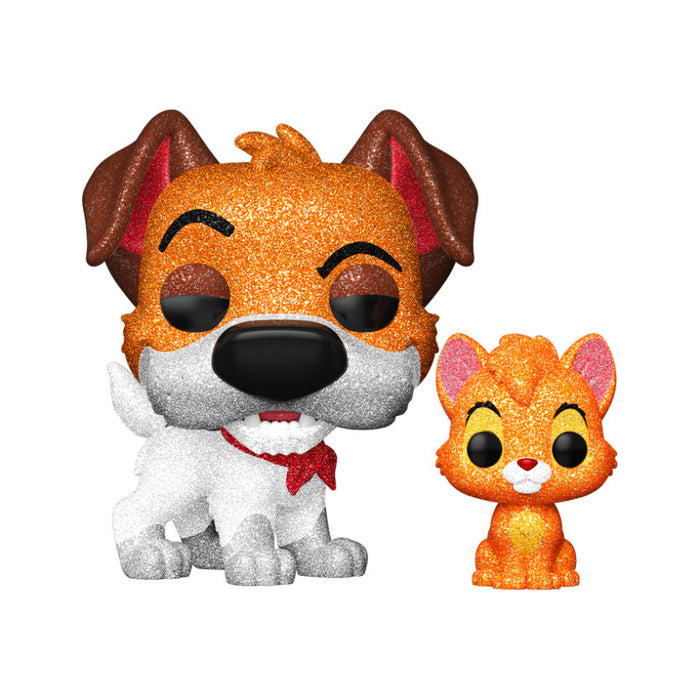 Funko Pop! Oliver & Company – Dodger with Oliver #1705 | Diamond Collection Vinyl Figur