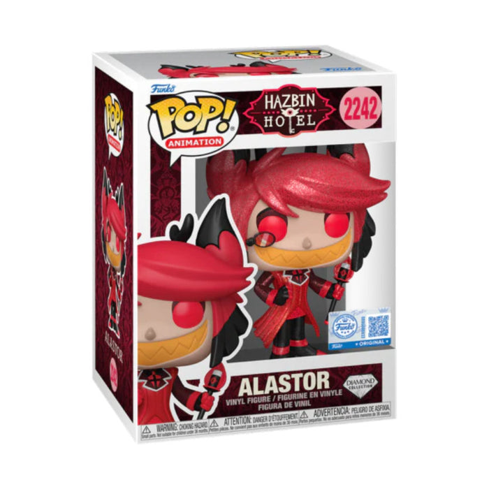 Funko Pop! Hazbin Hotel – Alastor (Diamond Collection) #2242 | Exklusive Vinyl Figur