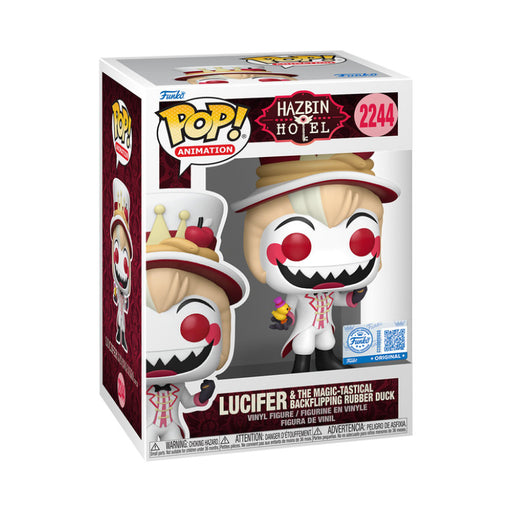 Funko Pop! Hazbin Hotel – Lucifer & The Magic-Tastical Rubber Duck #2244 | Vinyl Figur