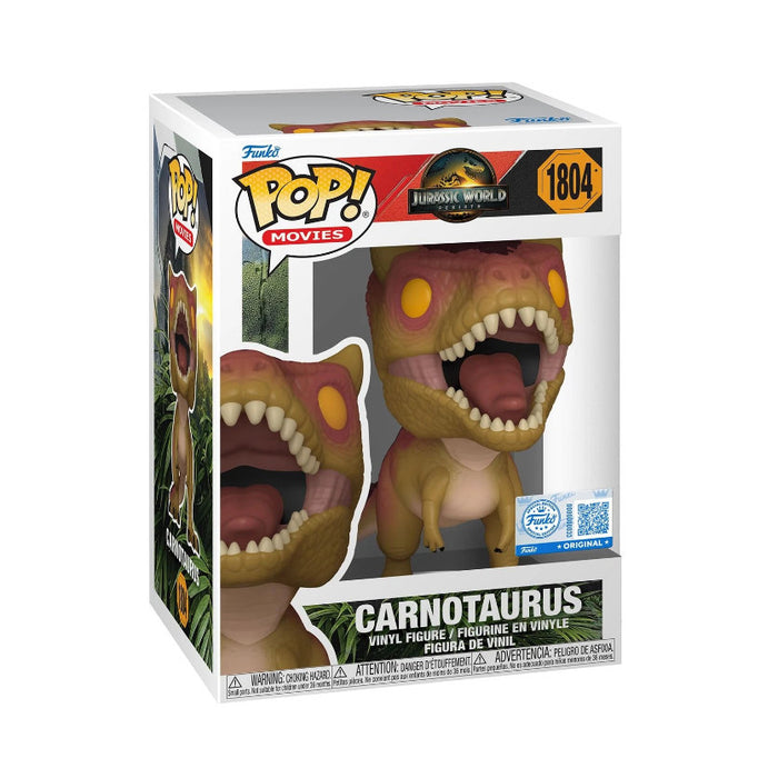 Funko Pop! Jurassic World - Carnotaurus #1804 | Exclusive Vinyl Figur