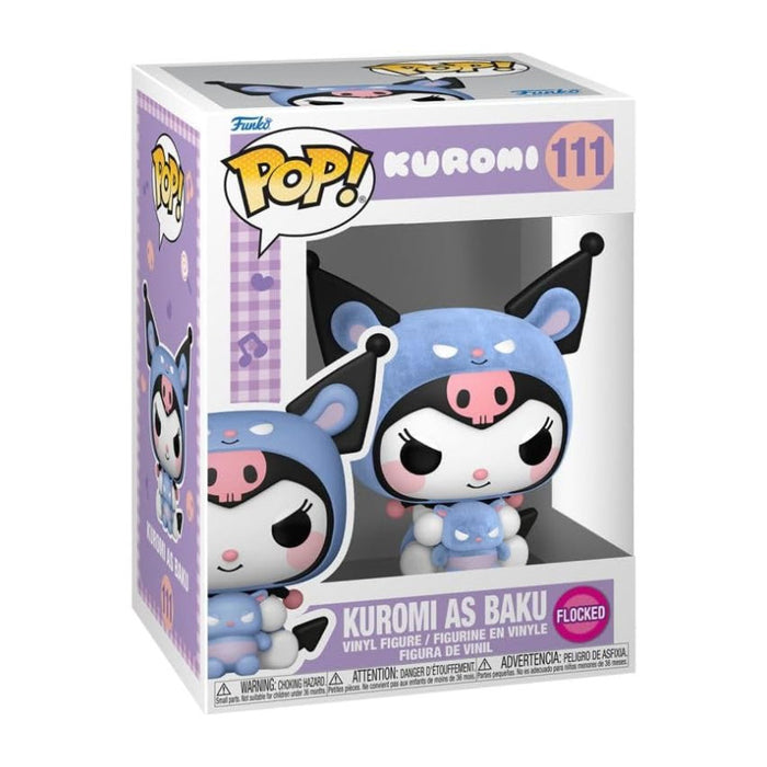 Funko Pop! Sanrio – Kuromi as Baku (Flocked) #111 | Exklusive Vinyl Figur