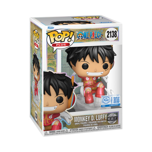 Funko Pop! One Piece – Monkey D. Luffy (Metallic) #2138 | Exklusive Vinyl Figur