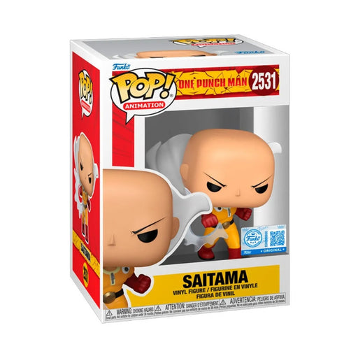 Funko Pop! One Punch Man – Saitama (Punching) #2531 | Exklusive Vinyl Figur