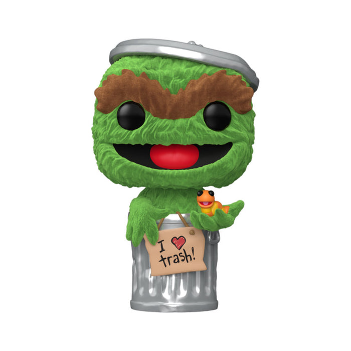 Funko Pop! Sesame Street – Oscar the Grouch (Flocked) #1793 | Exklusive Vinyl Figur