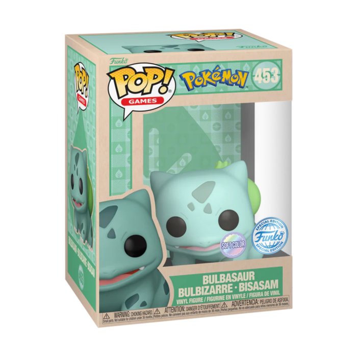 Funko Pop! Pokémon – Bisasam (Soft Color) #453 | Exklusive Vinyl Figur