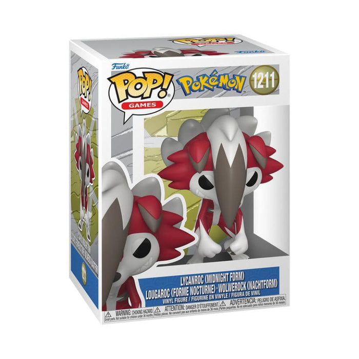 Funko Pop! Pokémon – Lycanroc / Wolwerock (Midnight Form) #1211 | Vinyl Figur