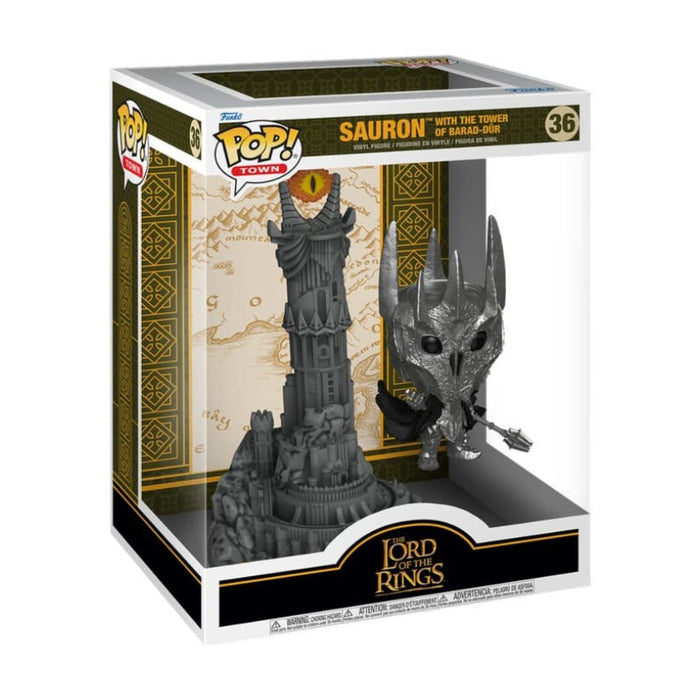 Funko Pop! Town The Lord of the Rings – Sauron with Tower of Barad-dûr #36 | Vinyl Figur