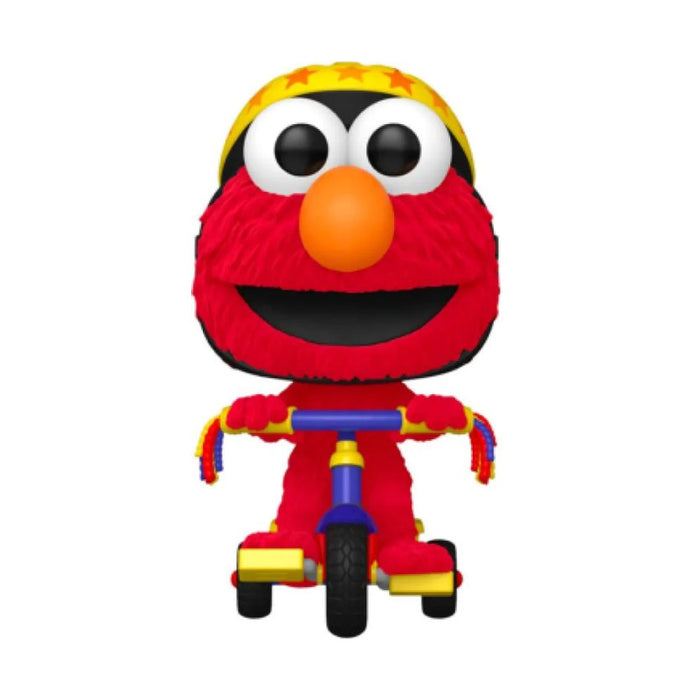 Funko Pop! Sesame Street 123 – Elmo On Trike (Flocked) #309 | Exclusive Vinyl Figur