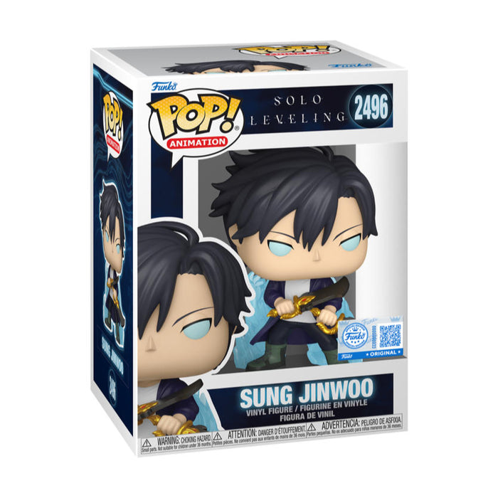 Funko Pop! Solo Leveling – Sung Jinwoo (Blue Aura) #2496 | Exklusive Vinyl Figur