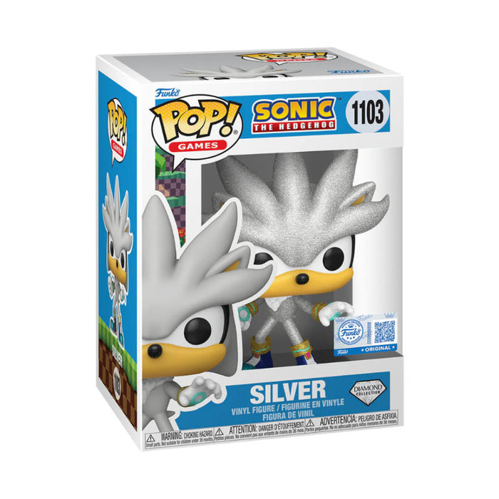 Funko Pop! Sonic The Hedgehog – Silver (Diamond) #1103 | Exklusive Vinyl Figur