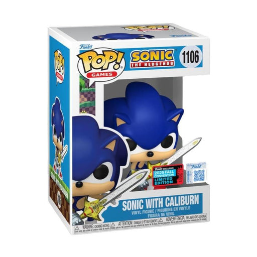 Funko Pop! Sonic the Hedgehog – Sonic with Caliburn (Fall Convention 2025) #1106 | Exklusive Vinyl Figur