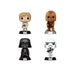 Funko Pop! Star Wars – Luke Skywalker / Chewbacca / Darth Vader / Stormtrooper (4-Pack Flocked) | Exklusive Vinyl Figuren