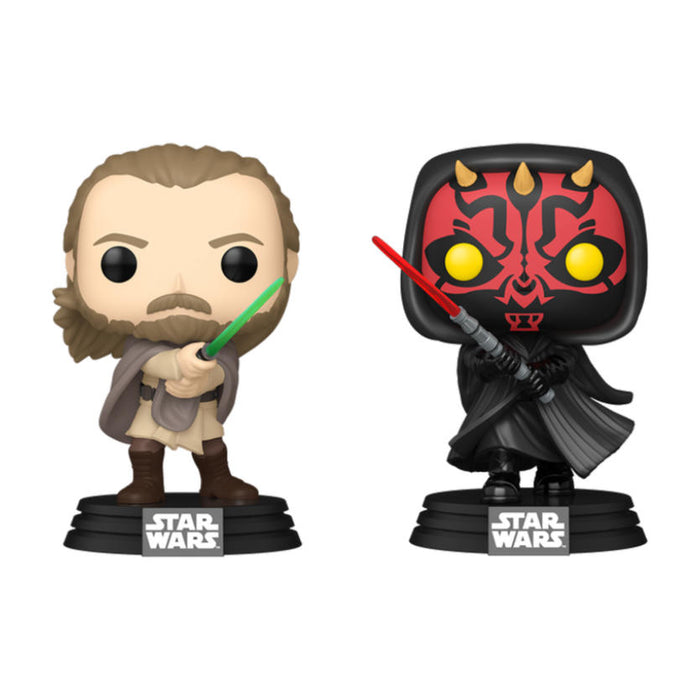 Funko Pop! Star Wars – Qui-Gon Jinn vs. Darth Maul (2-Pack) | Exklusive Vinyl Figuren