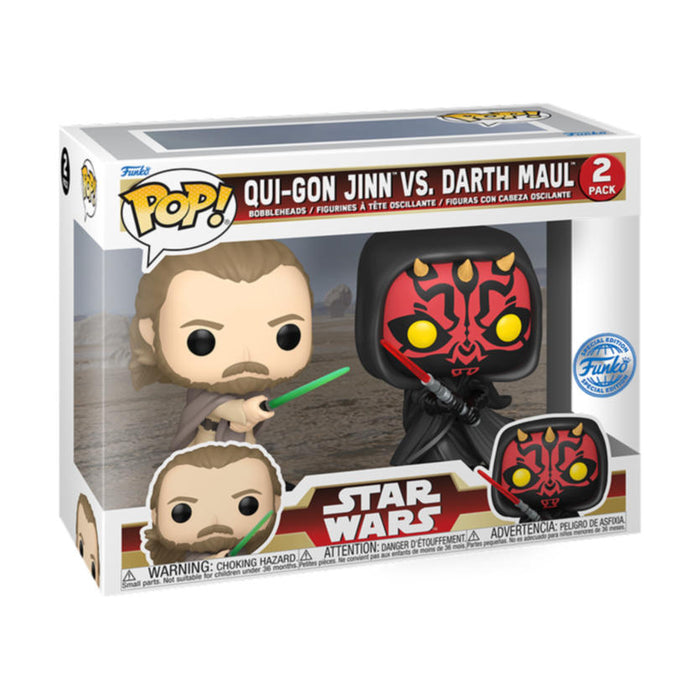 Funko Pop! Star Wars – Qui-Gon Jinn vs. Darth Maul (2-Pack) | Exklusive Vinyl Figuren
