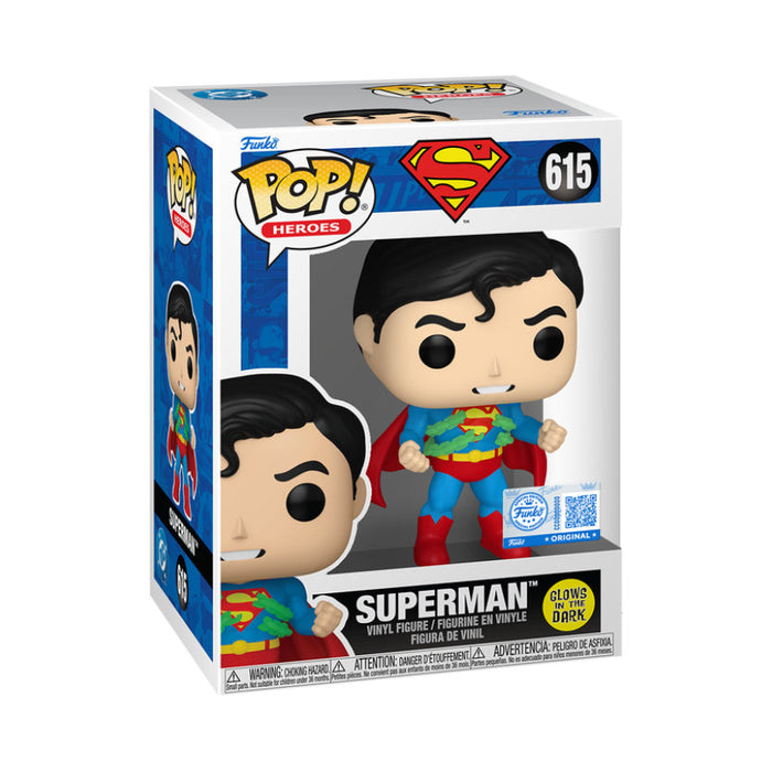 Funko Pop! DC Comics – Superman #615 | Glow in the Dark Vinyl Figur