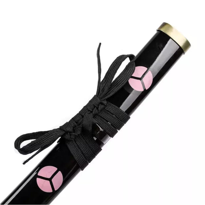 One Piece – Katana Deko Schwert Zoro Shusui Edition | Stahlklinge | Schwarz-Rot