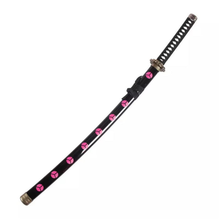 One Piece – Katana Deko Schwert Zoro Shusui Edition | Stahlklinge | Schwarz-Rot