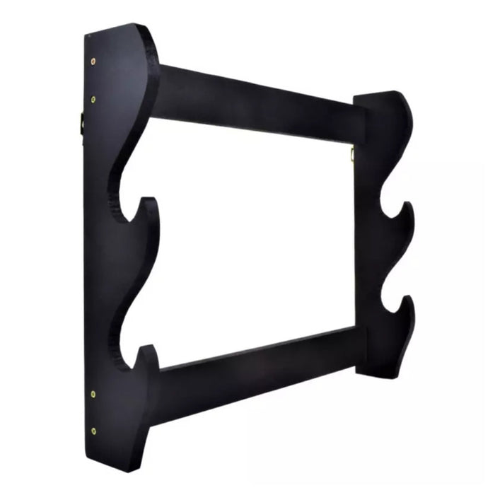 Katana Wandhalterung für 2 Schwerter | Holz Wandständer