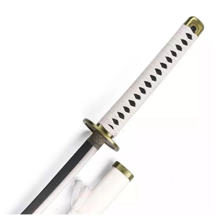 One Piece – Katana Deko Schwert Zoro Wado Ichimonji Edition | Stahlklinge | Weiß-Schwarz