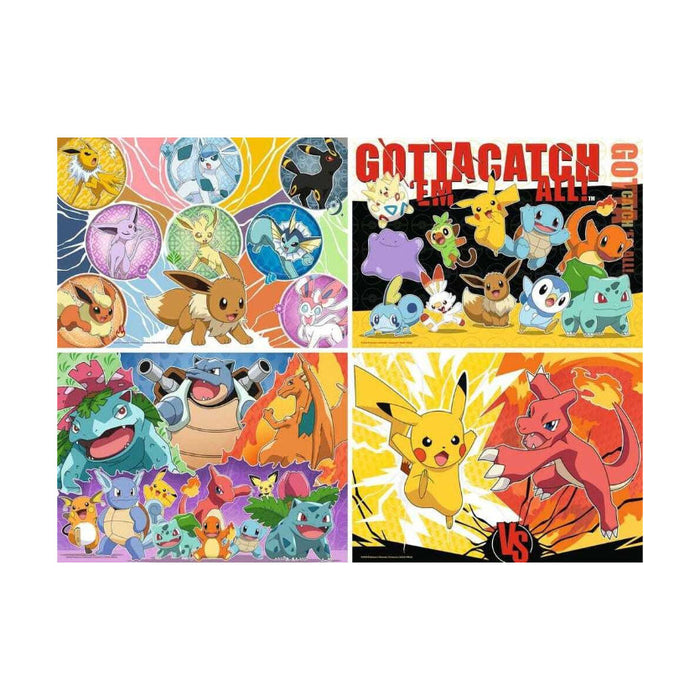 Pokémon – Pokémon-Kumpels | Kinderpuzzle 4×100 Teile