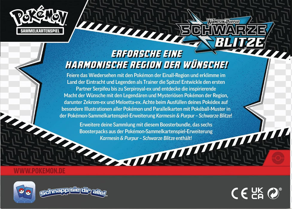 Pokémon TCG Karmesin & Purpur 10.5: Schwarze Blitze Tech-Sticker Kollektion