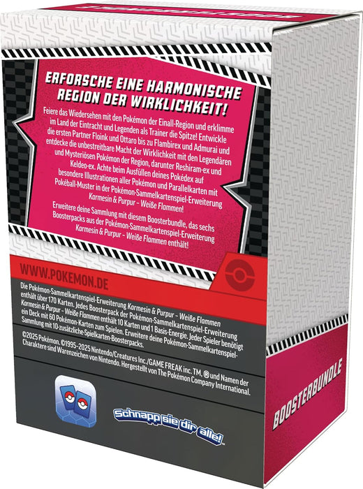 Pokémon TCG Karmesin & Purpur 10.5: Weisse Flammen Boosterbundle